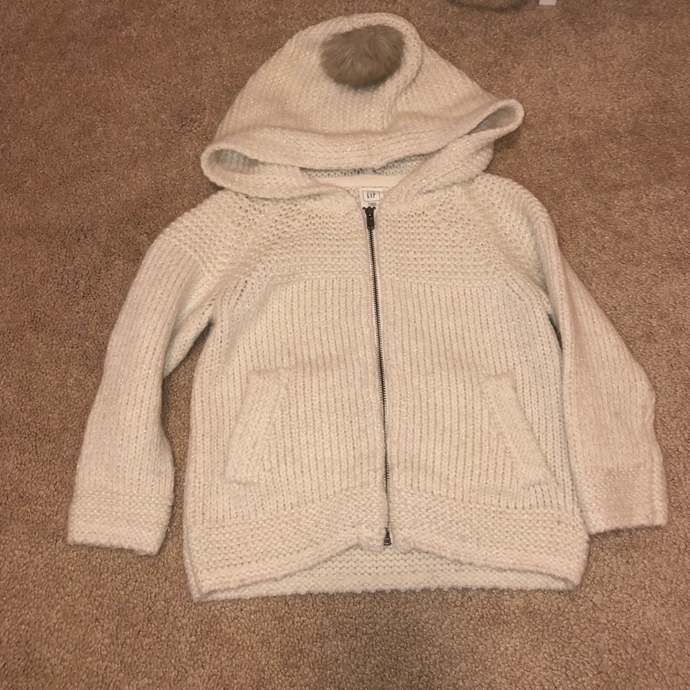 Baby Gap knit hooded sweater 2T